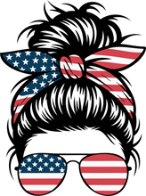 Load image into Gallery viewer, DTF Transfer – Patriotic Bun Multi Sizes (FE-MB003)
