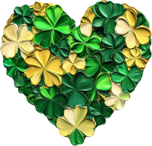 Load image into Gallery viewer, DTF Transfer – FF Paint Clover Heart Multi Sizes
