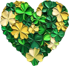 Load image into Gallery viewer, DTF Transfer – FF Paint Clover Heart Multi Sizes
