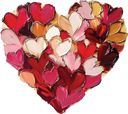 DTF Transfer – Paint Heart Multi Sizes (HR-PT001)