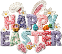 Load image into Gallery viewer, DTF Transfer – FH Yarn Happy Easter Multi Sizes
