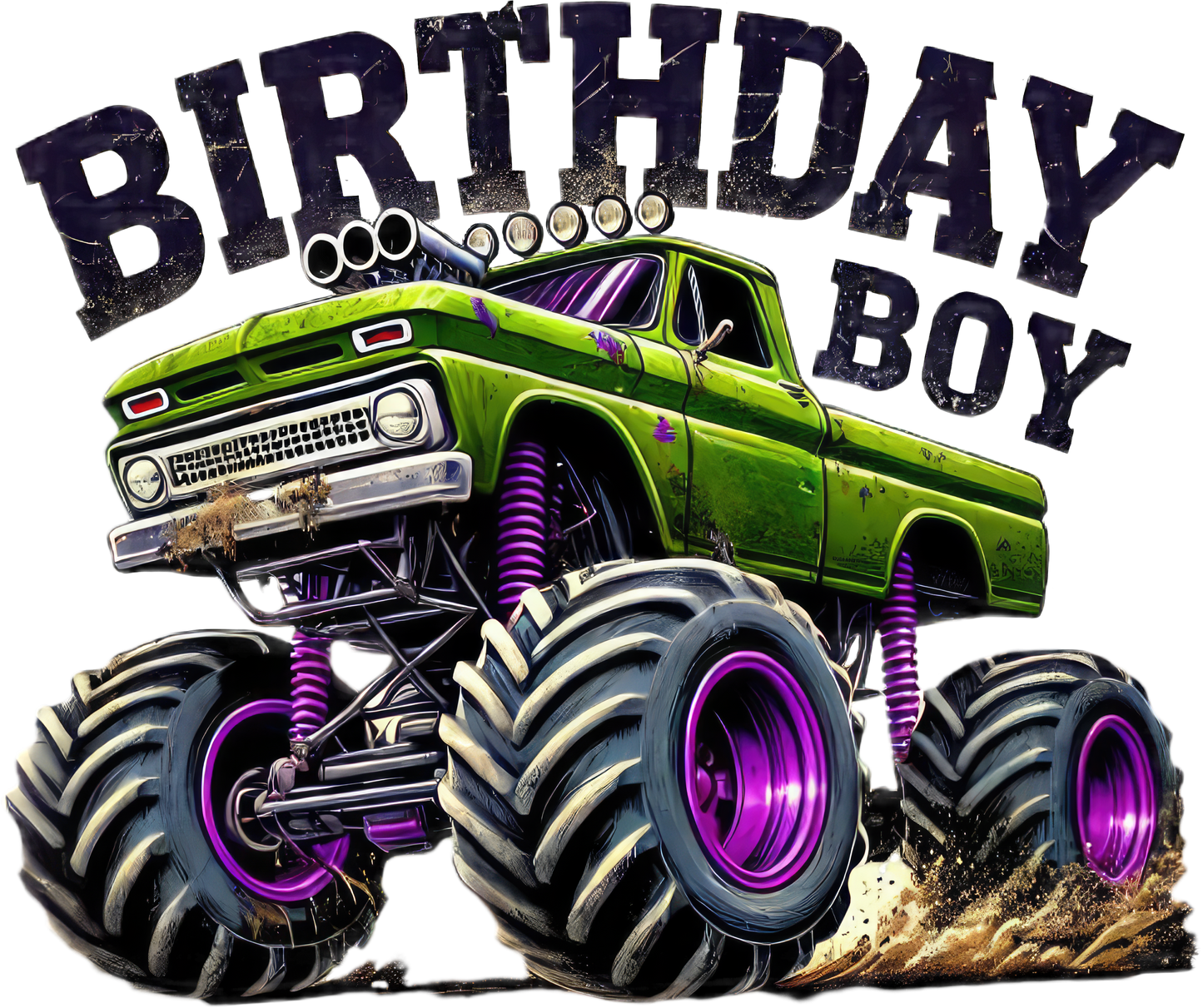 DTF Transfer – FL Birthday Boy Truck Multi Sizes