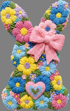 Load image into Gallery viewer, DTF Transfer – FK Yarn Flower Easter Bunny Multi Sizes
