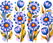 Load image into Gallery viewer, DTF Transfer – Purple Flowers Multi Sizes (FL-MI003)
