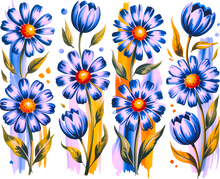 Load image into Gallery viewer, DTF Transfer – Purple Flowers Multi Sizes (FL-MI003)
