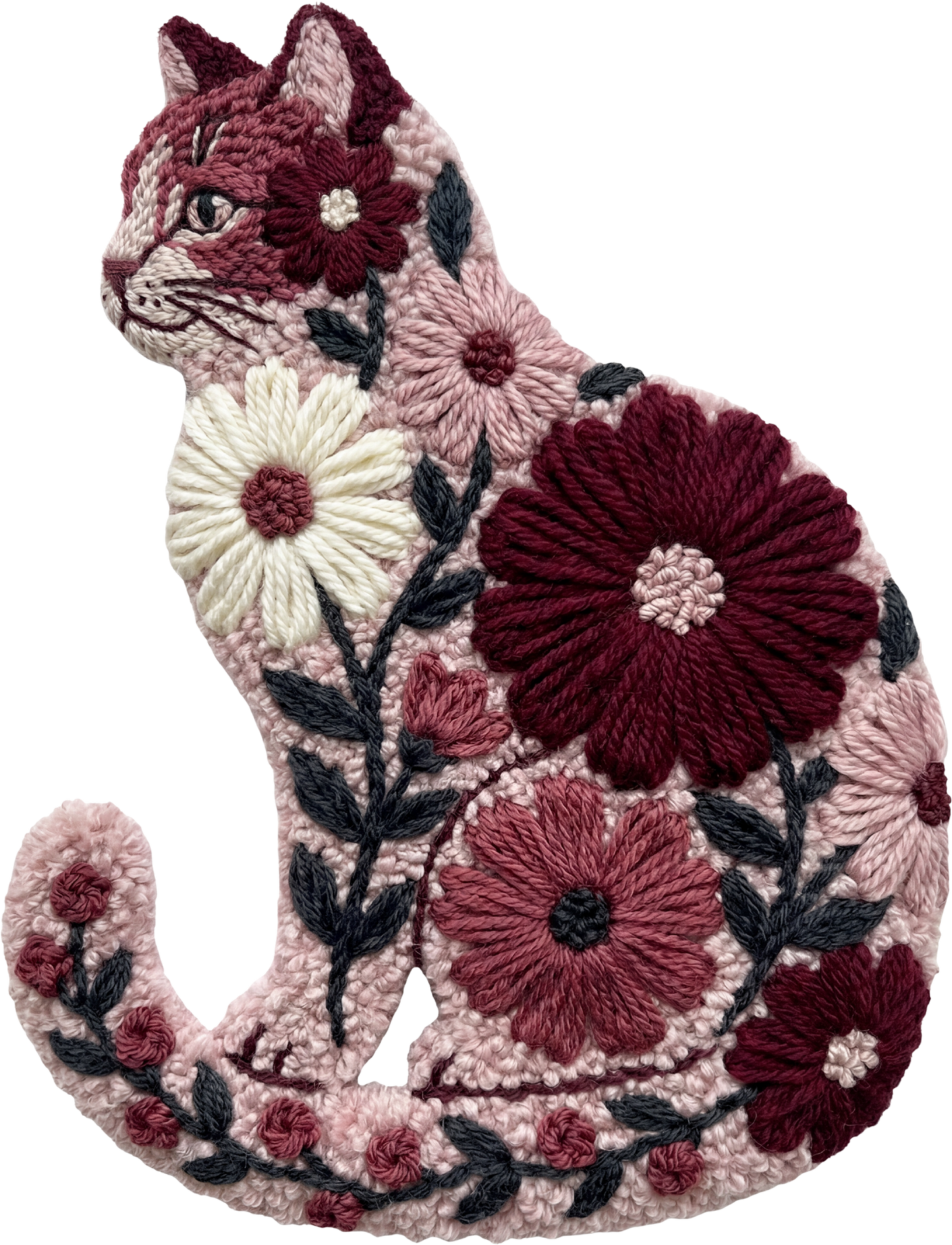 DTF Transfer – FM Yarn Cat Multi Sizes