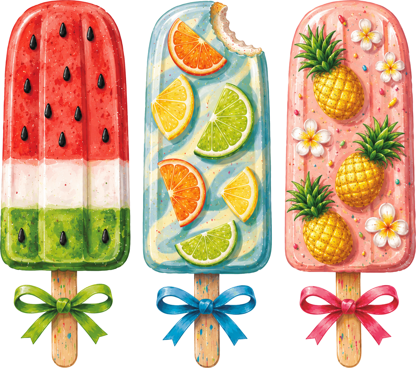 DTF Transfer – Summer Popsicle Multi Sizes (FO-PS003)