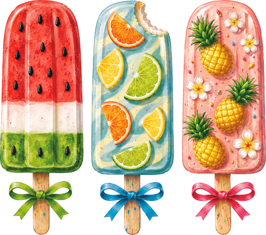 DTF Transfer – Summer Popsicle Multi Sizes (FO-PS003)