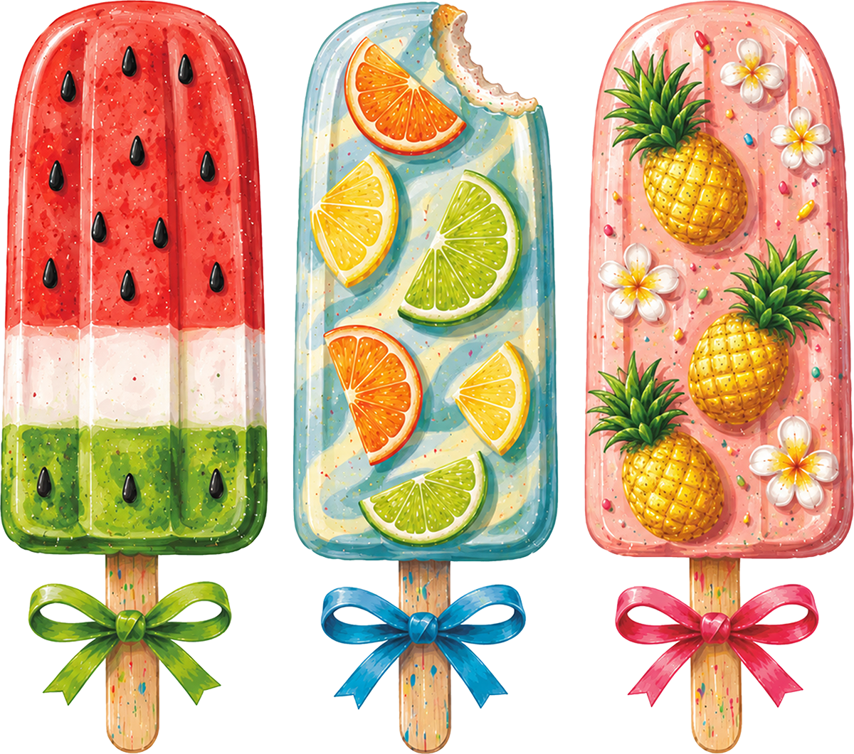 DTF Transfer – Summer Popsicle Multi Sizes (FO-PS003)
