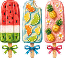 Load image into Gallery viewer, DTF Transfer – Summer Popsicle Multi Sizes (FO-PS003)
