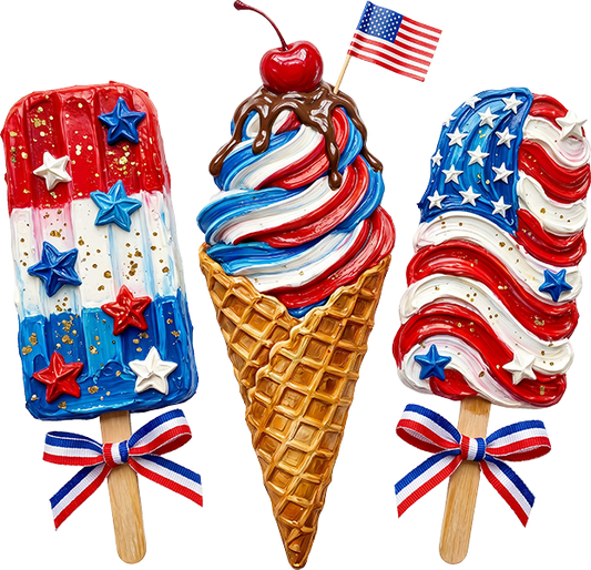 DTF Transfer – USA Popsicle Multi Sizes (FO-PS006)