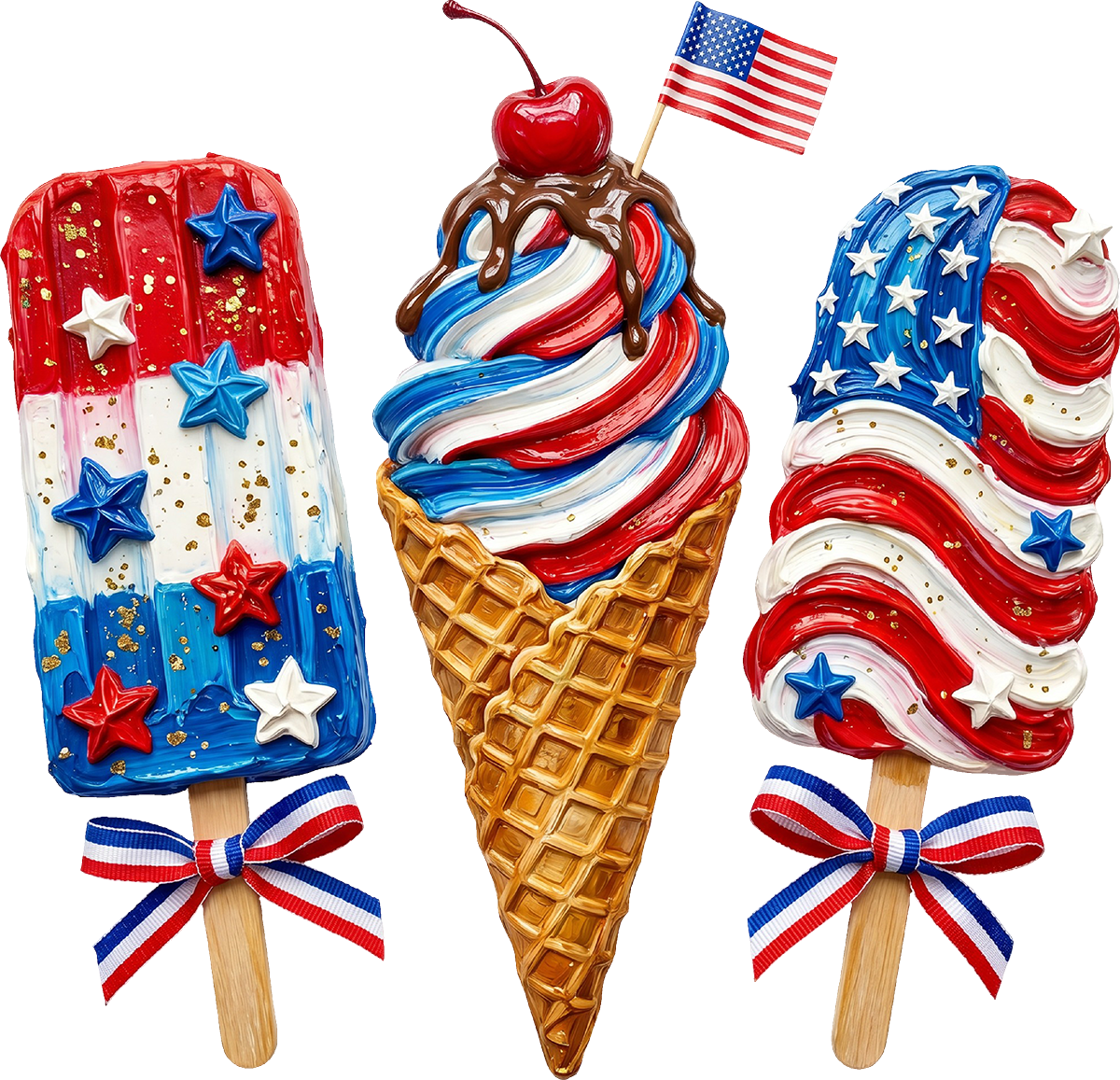 DTF Transfer – USA Popsicle Multi Sizes (FO-PS006)