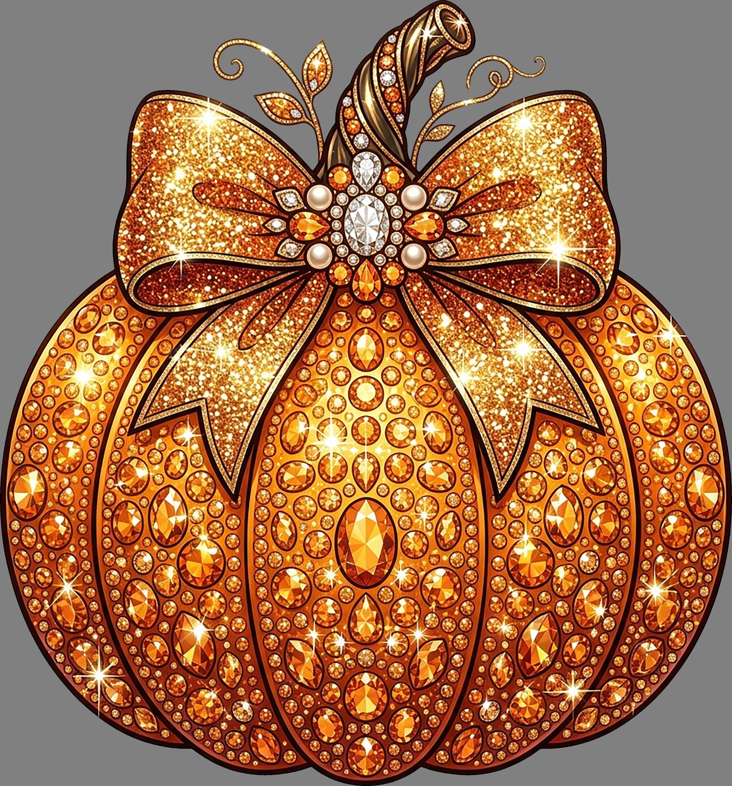 DTF Transfer – Pumpkin Gem Multi Sizes (FO-PU002)