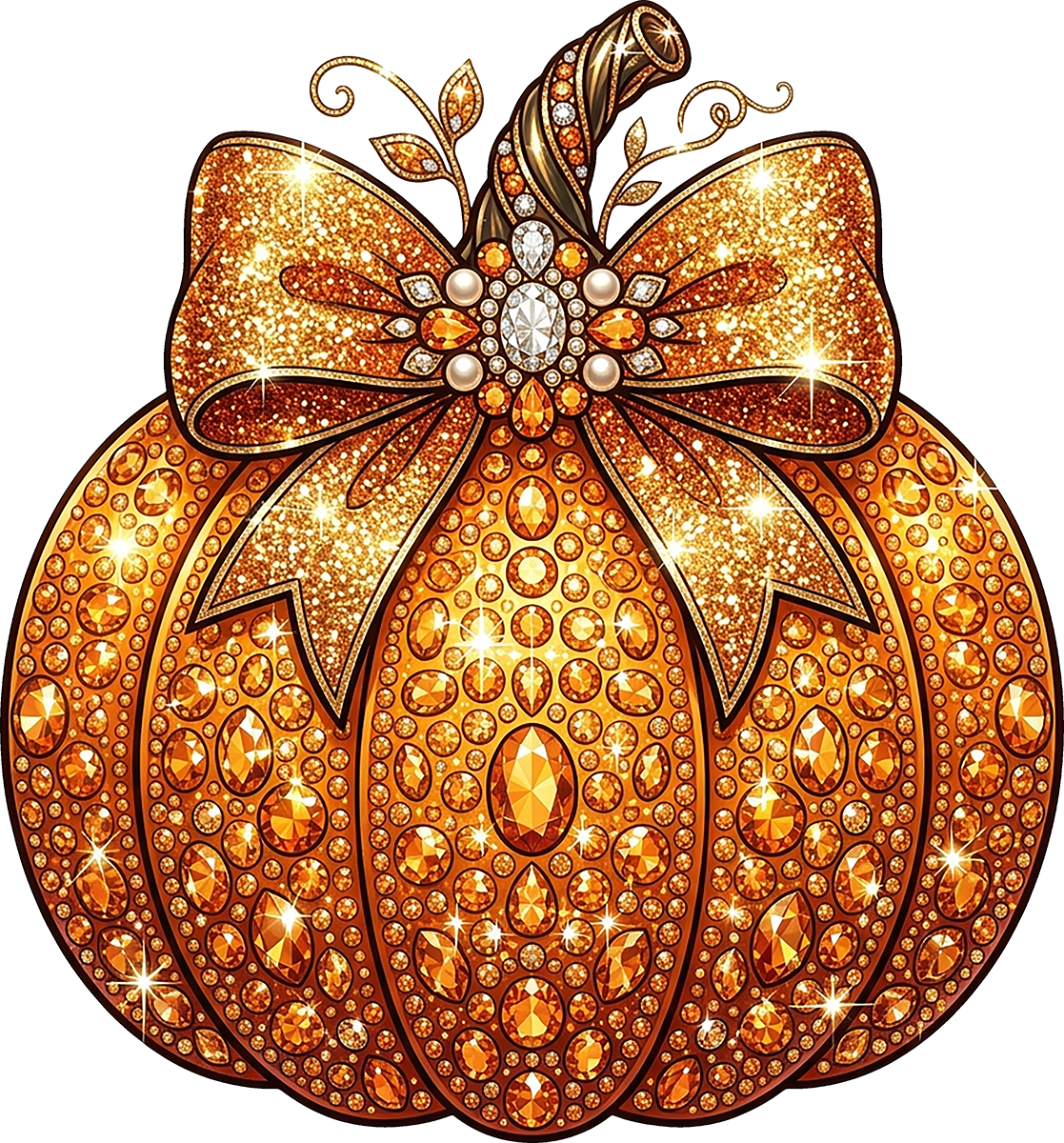 DTF Transfer – Pumpkin Gem Multi Sizes (FO-PU002)