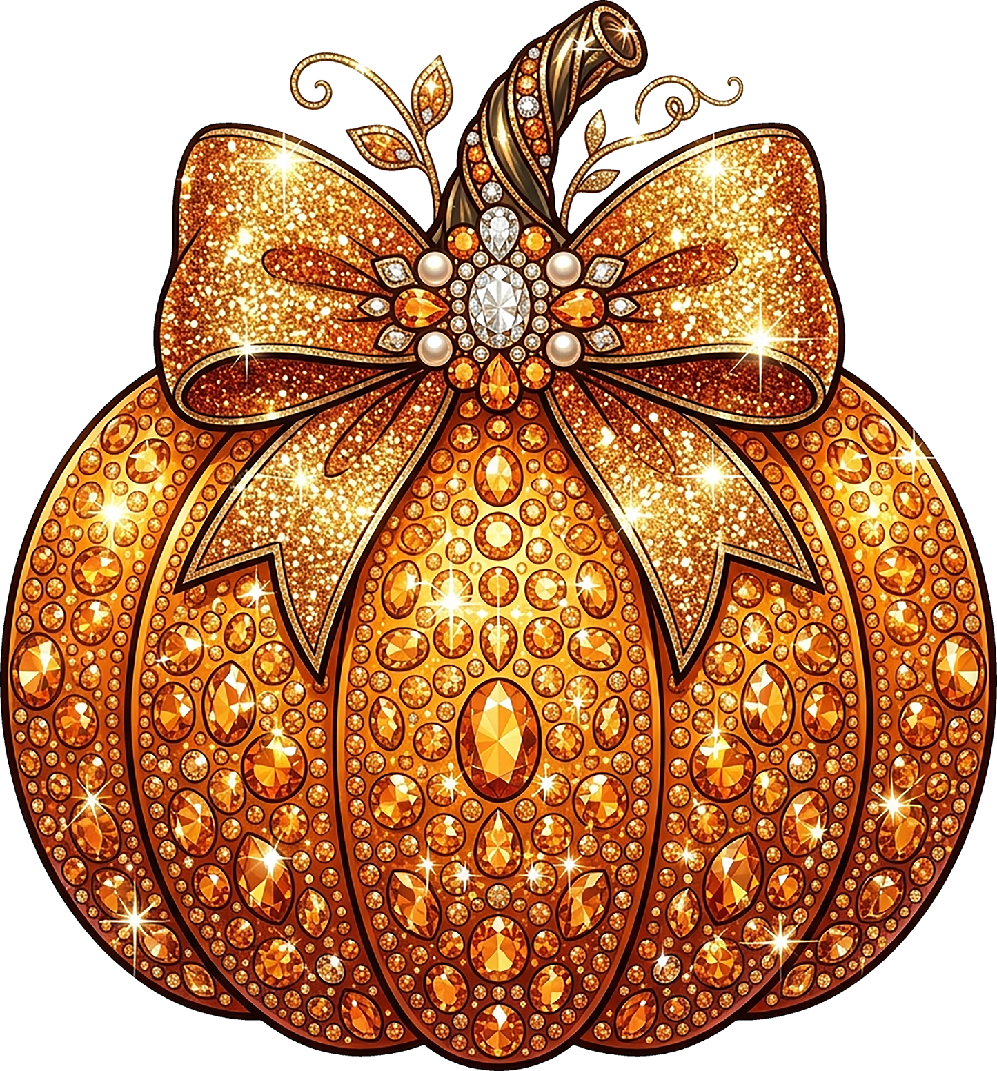 DTF Transfer – Pumpkin Gem Multi Sizes (FO-PU002)