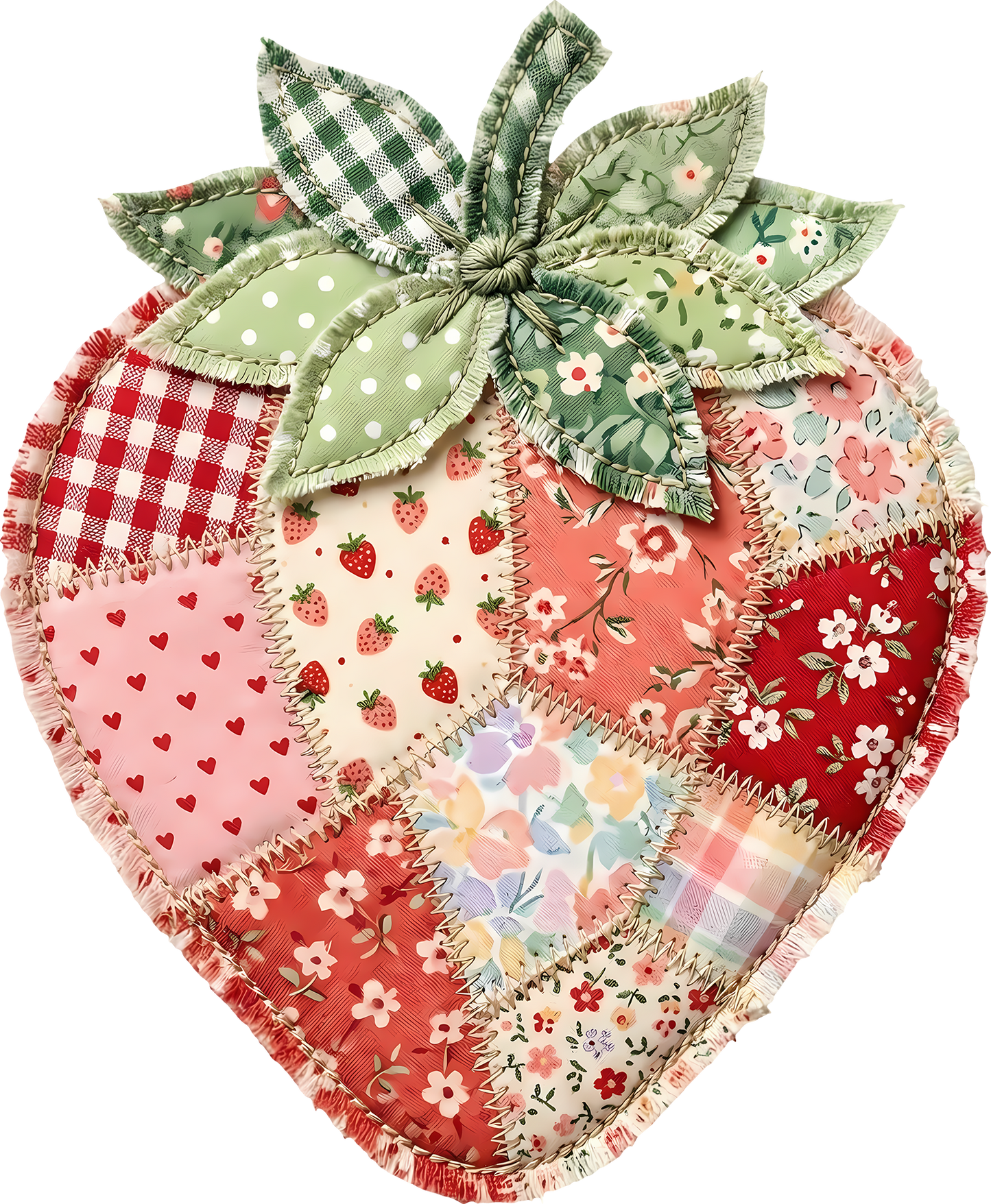 DTF Transfer – Strawberry Patch Multi Sizes (FO-ST001)
