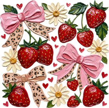 Load image into Gallery viewer, DTF Transfer – Strawberry Multi Sizes (FO-ST002)

