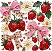 Load image into Gallery viewer, DTF Transfer – Strawberry Multi Sizes (FO-ST002)
