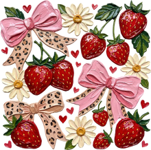 Load image into Gallery viewer, DTF Transfer – Strawberry Multi Sizes (FO-ST002)
