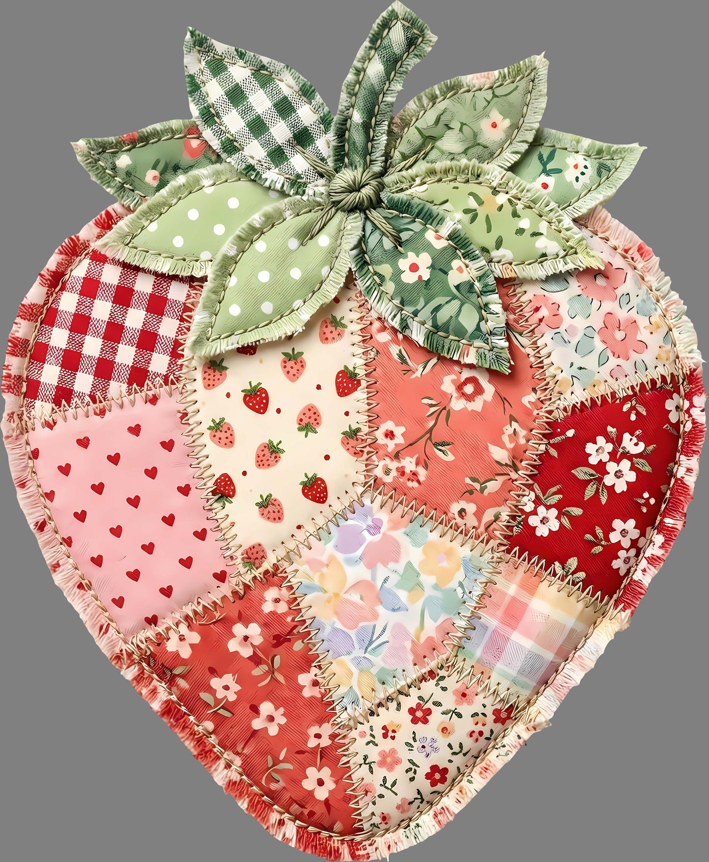 DTF Transfer – Strawberry Patch Multi Sizes (FO-ST001)