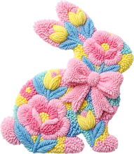 Load image into Gallery viewer, DTF Transfer – FP Yarn Easter Bunny Multi Sizes
