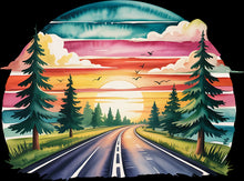 Load image into Gallery viewer, DTF Transfer – Road Sunset Multi Sizes (SU-SS001)
