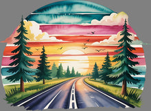 Load image into Gallery viewer, DTF Transfer – Road Sunset Multi Sizes (SU-SS001)
