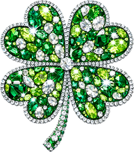Load image into Gallery viewer, DTF Transfer – FR Gem Clover Multi Sizes
