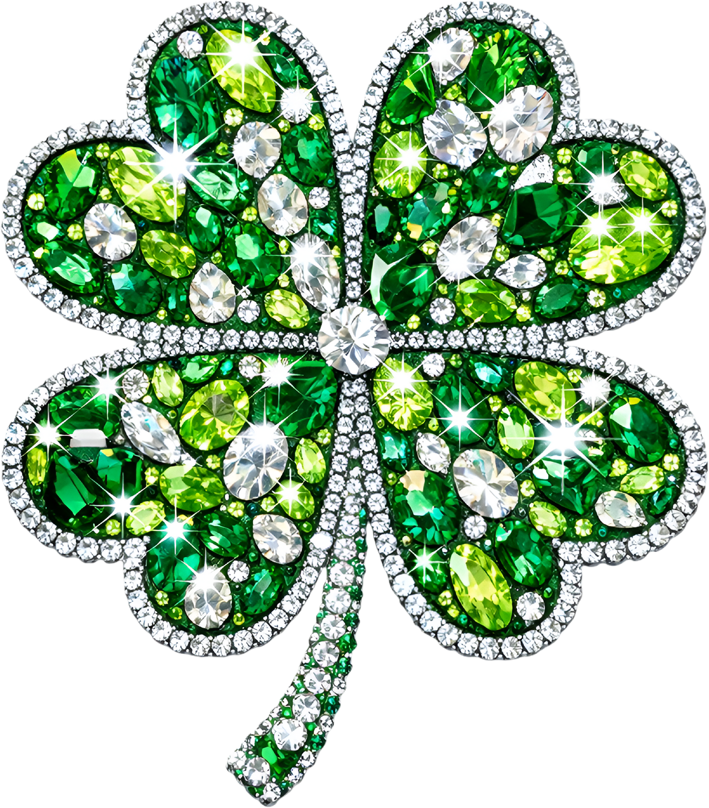 DTF Transfer – FR Gem Clover Multi Sizes