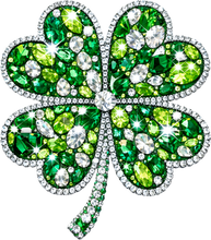 Load image into Gallery viewer, DTF Transfer – FR Gem Clover Multi Sizes
