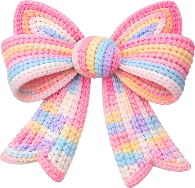 DTF Transfer – FW Yarn Bow Ears Multi Sizes
