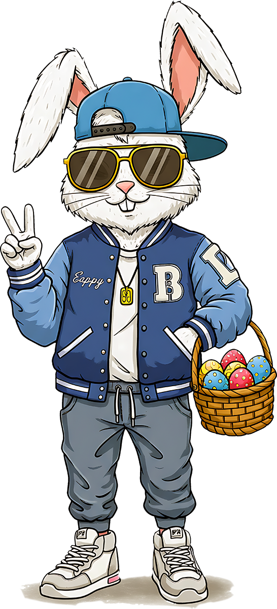 DTF Transfer – FX Cool Bunny Multi Sizes