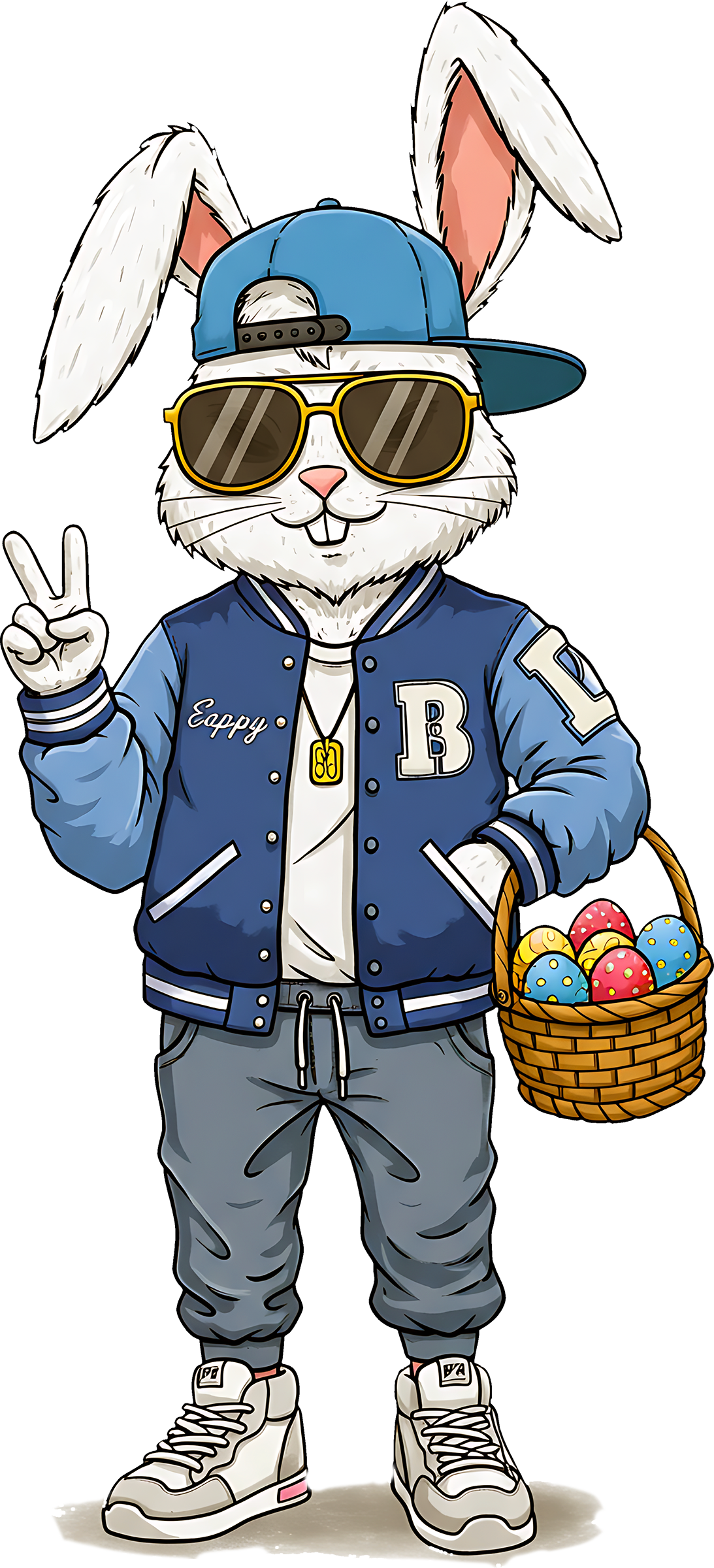 DTF Transfer – FX Cool Bunny Multi Sizes
