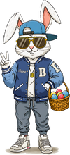 Load image into Gallery viewer, DTF Transfer – FX Cool Bunny Multi Sizes

