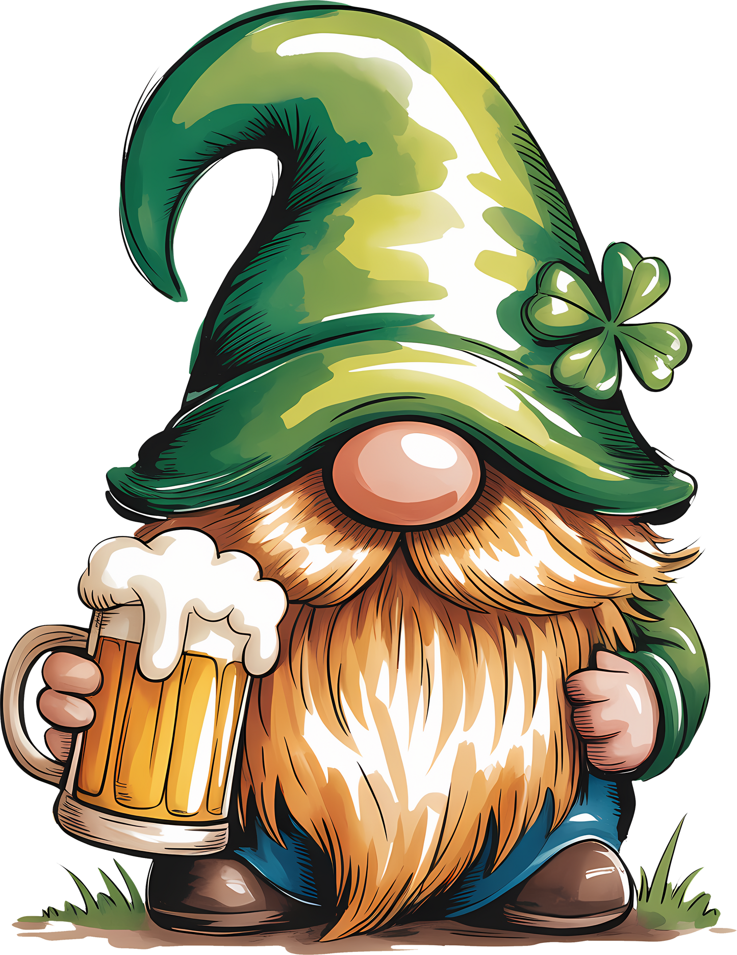 DTF Transfer – FY St Patrick's Gnome Multi Sizes