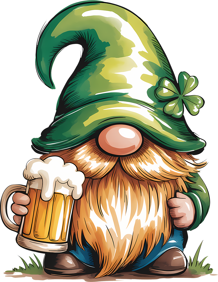 DTF Transfer – FY St Patrick's Gnome Multi Sizes