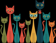 Load image into Gallery viewer, DTF Transfer – Cats Together Multi Sizes (AN-CT001)
