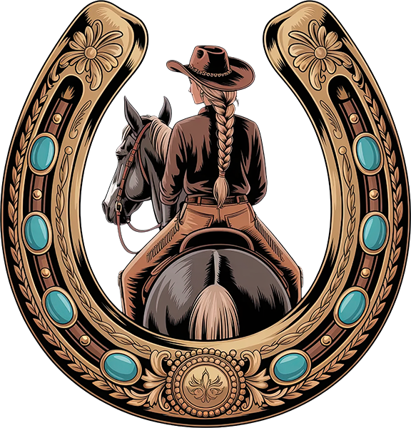 DTF Transfer – Horseshoe Cowgirl Multi Sizes (CO-CG001)