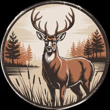 Load image into Gallery viewer, DTF Transfer – Deer Scene Multi Sizes (AN-DR001)
