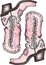 Load image into Gallery viewer, DTF Transfer – Cow Girl Boots Multi Sizes (CO-AC003)
