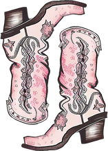 Load image into Gallery viewer, DTF Transfer – Cow Girl Boots Multi Sizes (CO-AC003)

