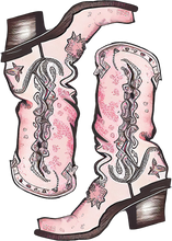 Load image into Gallery viewer, DTF Transfer – Cow Girl Boots Multi Sizes (CO-AC003)

