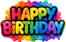 Load image into Gallery viewer, DTF Transfer – GN Happy Birthday color Multi Sizes
