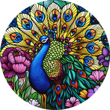 Load image into Gallery viewer, DTF Transfer – Glass Peacock Multi Sizes (AN-PE001)
