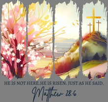 Load image into Gallery viewer, DTF Transfer – He is Risen Multi Sizes (RE-SC001)
