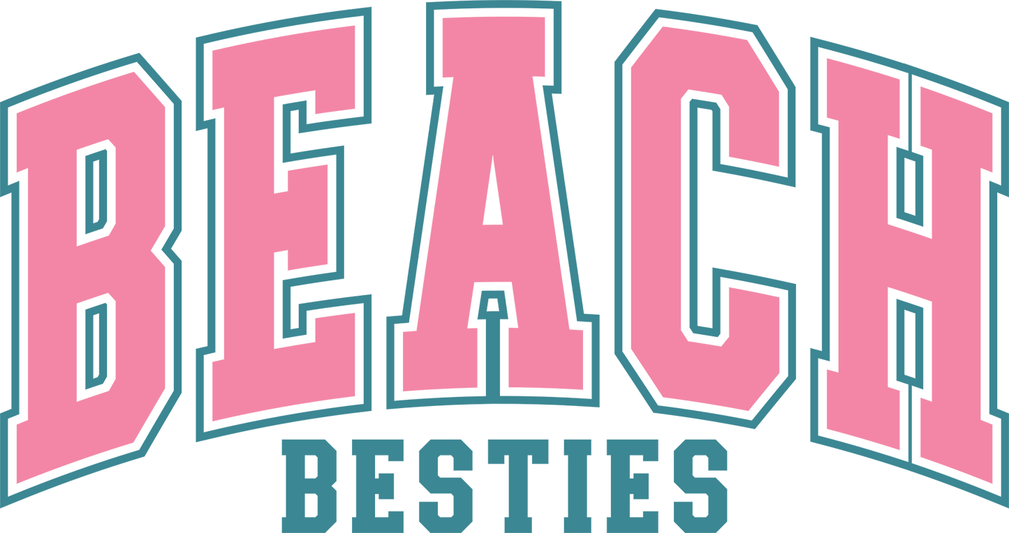 DTF Transfer – Beach Besties Multi Sizes (BE-TX001)
