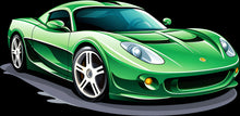 Load image into Gallery viewer, DTF Transfer – Sports Car Green Multi Sizes (AM-SP001)
