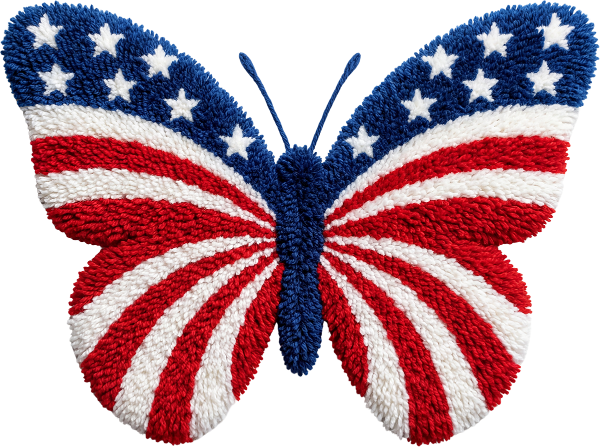 DTF Transfer – American Butterfly Multi Sizes (PA-FL010)