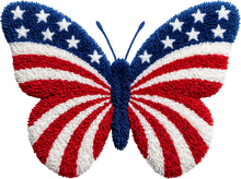 Load image into Gallery viewer, DTF Transfer – American Butterfly Multi Sizes (PA-FL010)
