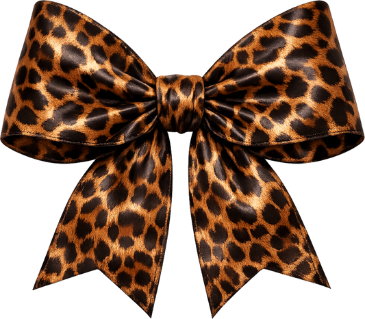 DTF Transfer – Leopard Bow Multi Sizes (BW-ST001)